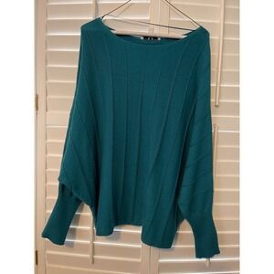 Magashoni sweater 3X green dolman sleeve NWOT